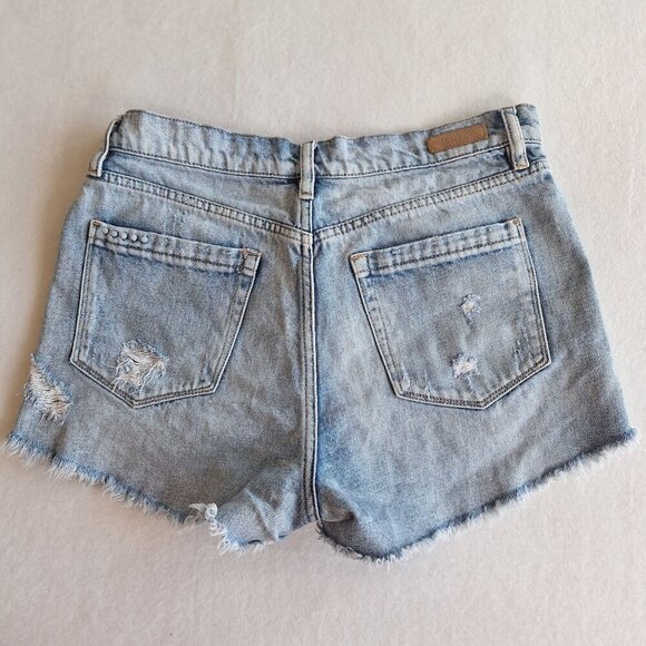 💙 BlankNYC Cut Off Denim Jeans Shorts Size 28/29 Western Country Coastal Cowgir - Picture 7 of 8